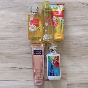 Bath & Body Works - Love & Sunshine; Beautiful Day; A Thousand Wishes
